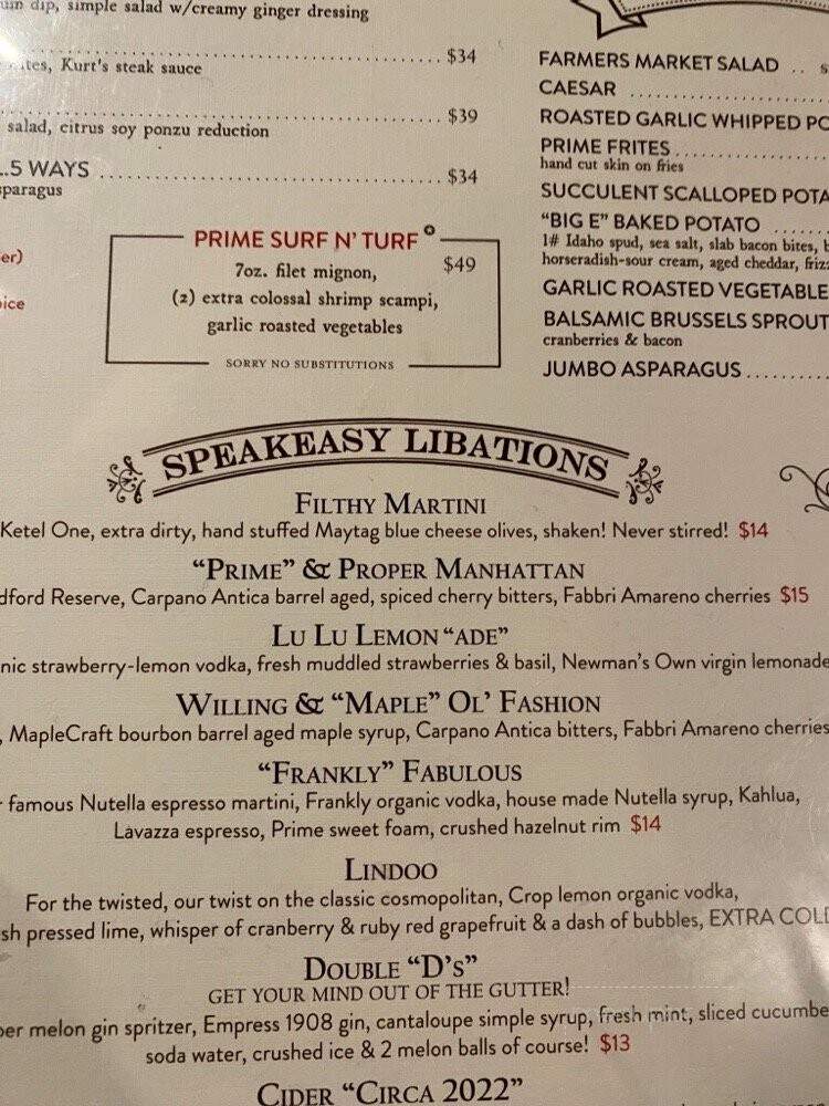 Prime on Whitfield - Guilford, CT menu_pic