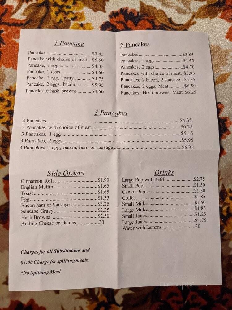 Kaffe Stuga - Harris, MN menu_pic