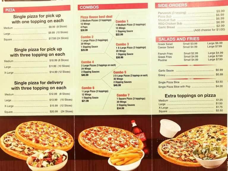 The Pizza House - Grimsby, ON menu_pic