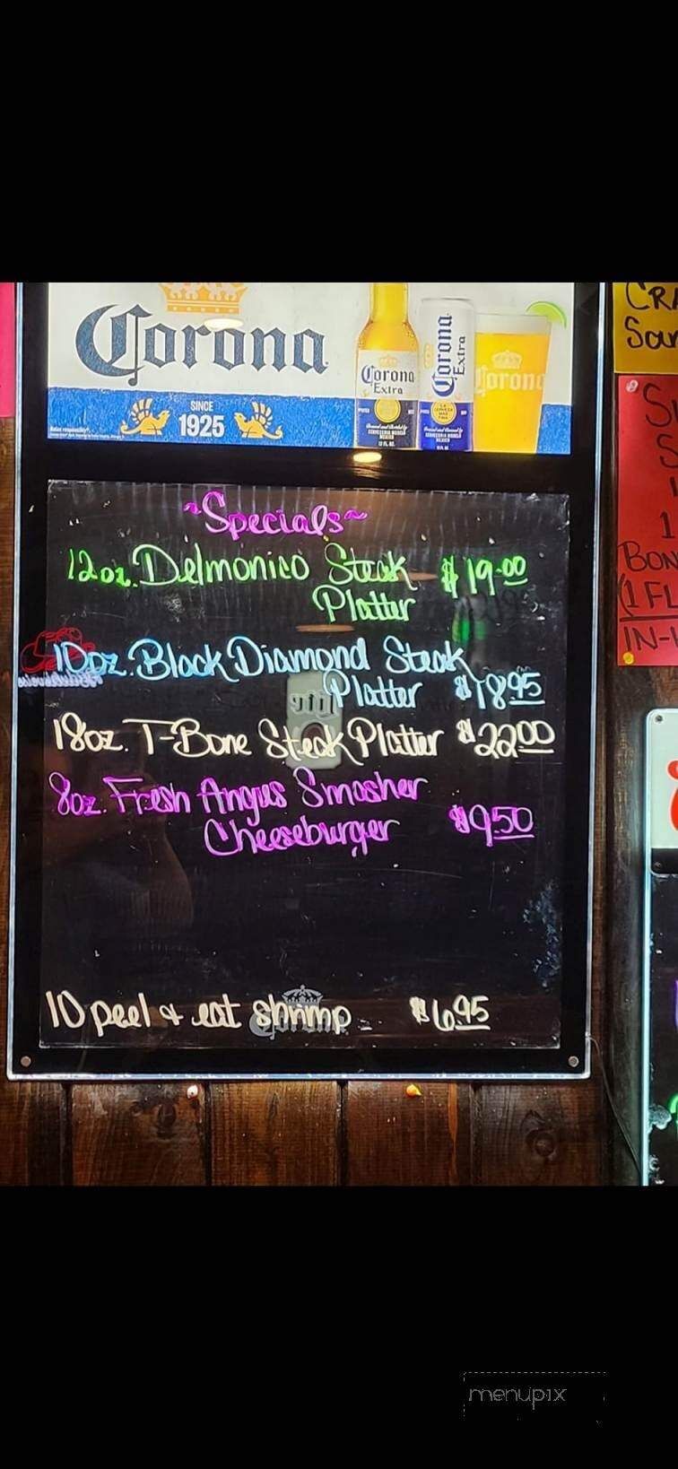 Boomerang's Bar & Grille - Millmont, PA menu_pic