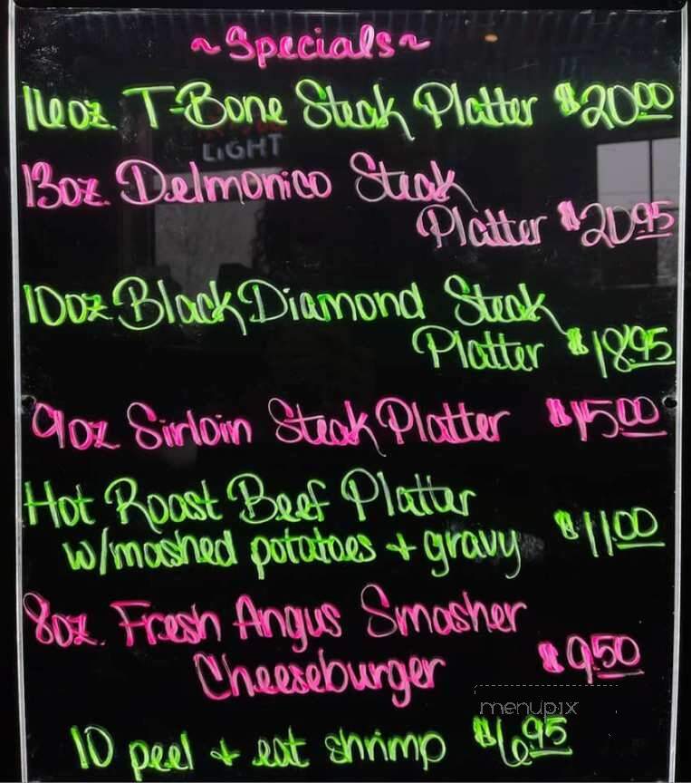 Boomerang's Bar & Grille - Millmont, PA menu_pic