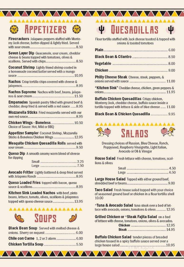 Marita's Cantina - Stroudsburg, PA menu_pic