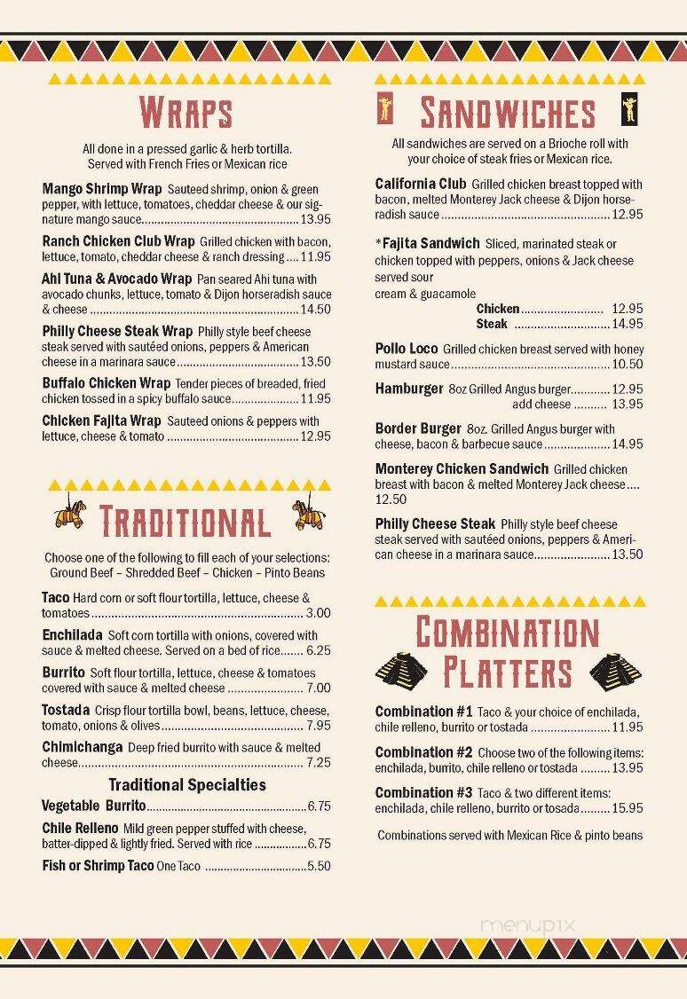 Marita's Cantina - Stroudsburg, PA menu_pic