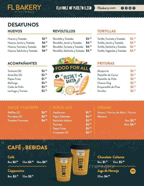 FL Bakery - Kissimmee, FL menu_pic