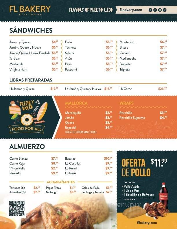 FL Bakery - Kissimmee, FL menu_pic