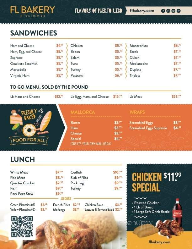 FL Bakery - Kissimmee, FL menu_pic