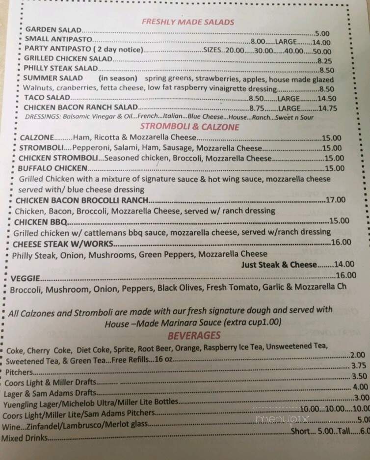 Tower Of Pizza - Marion Heights, PA menu_pic