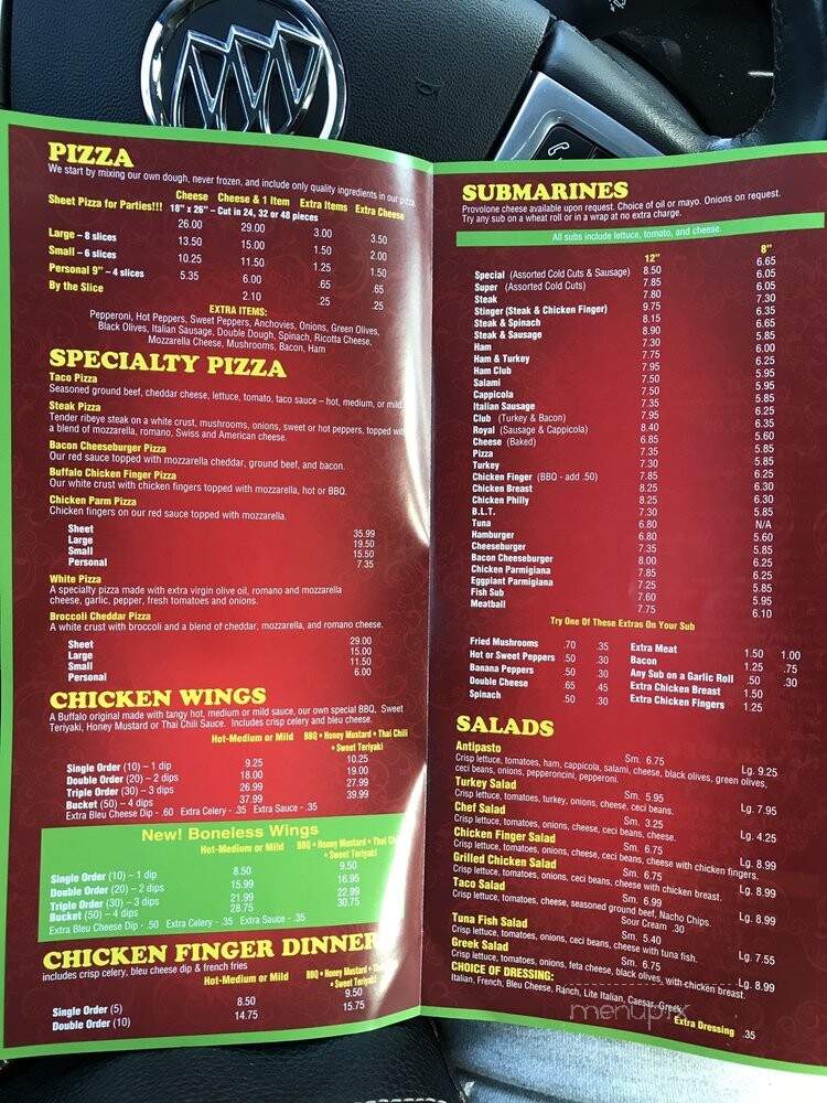 Metro Pizza Co - Buffalo, NY menu_pic
