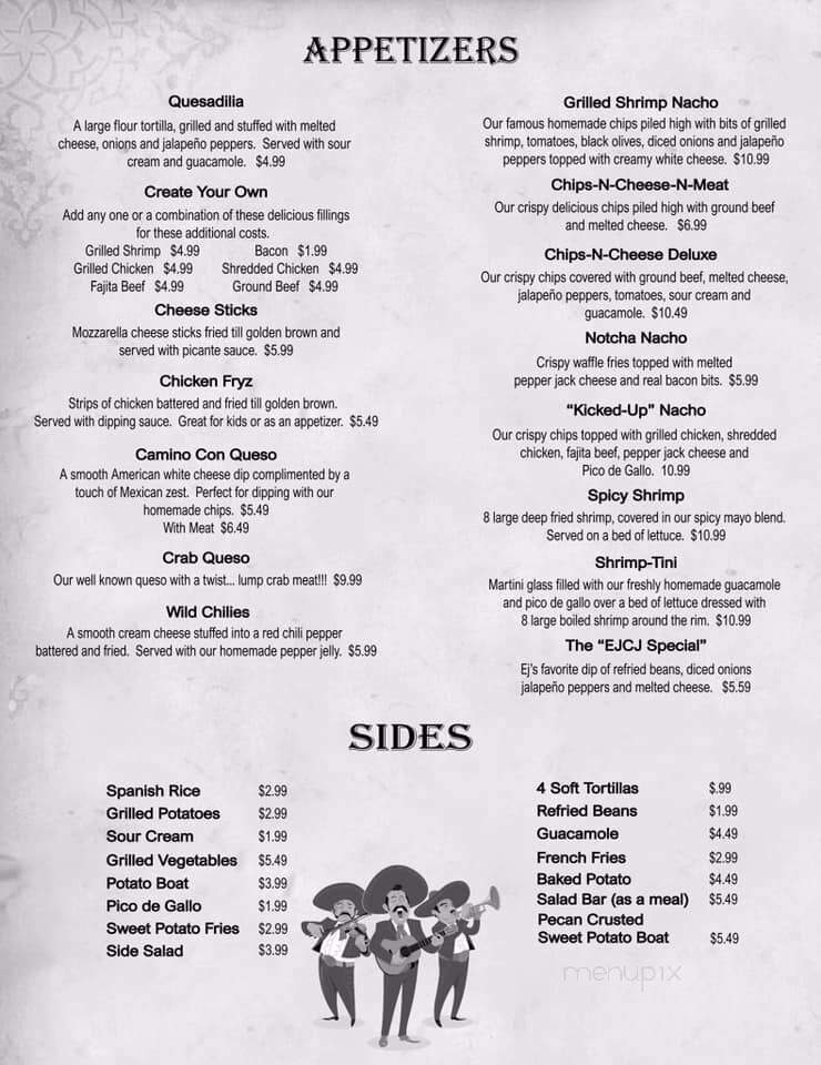 El Camino Restaurant - Abbeville, LA menu_pic