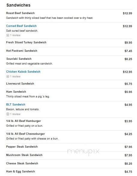 Brothers Deli Restaurant - Wakefield, MA menu_pic