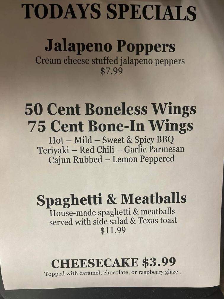 The Copper Grill - Copperhill, TN menu_pic