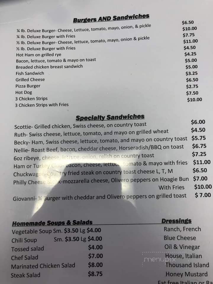 Scottie's Of Elkins - Elkins, WV menu_pic
