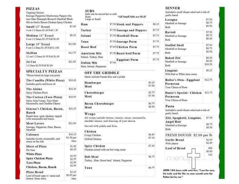 Pizza Supreme - Broadalbin, NY menu_pic
