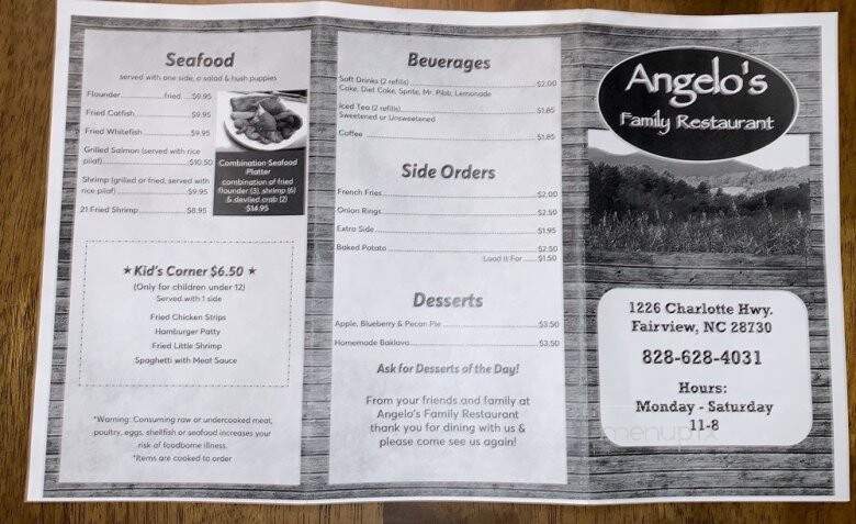 Angelo's Family Restaurant - Fairview, NC