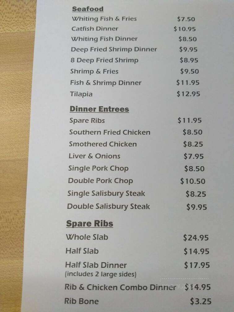 Soul Food Connection - Wilkinsburg, PA menu_pic