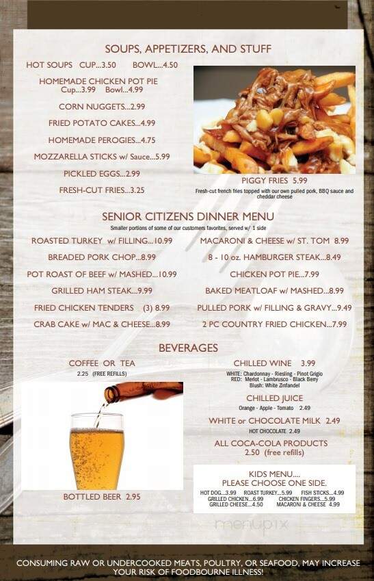 Masser's Restaurant - Paxinos, PA menu_pic