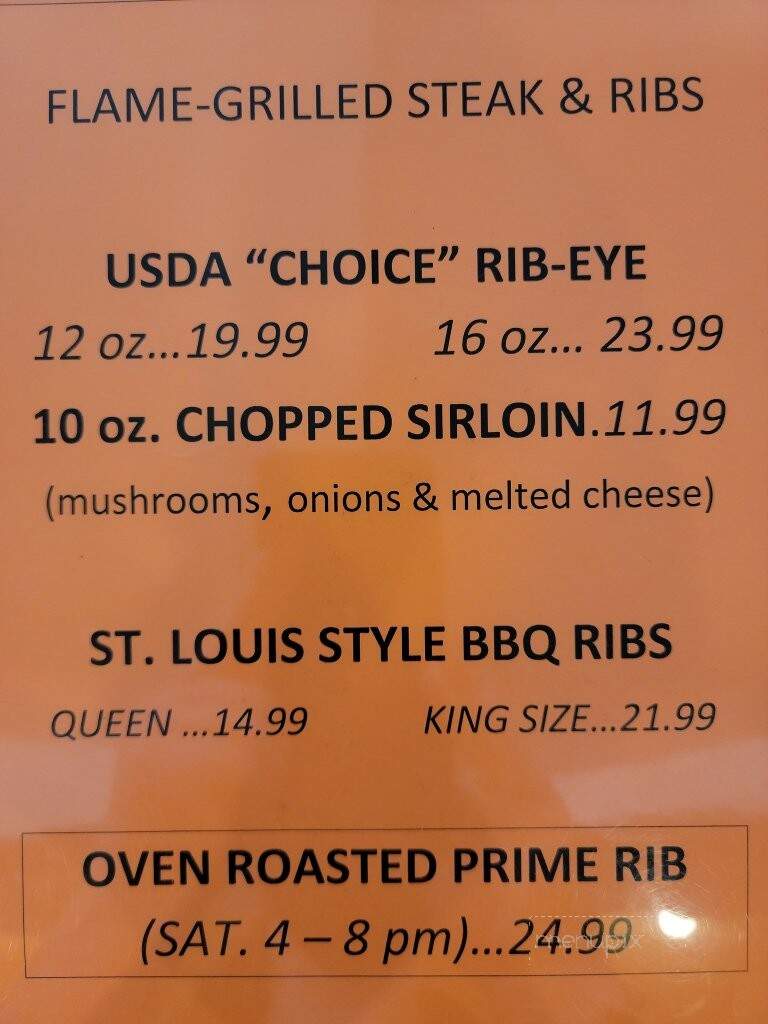 Masser's Restaurant - Paxinos, PA menu_pic