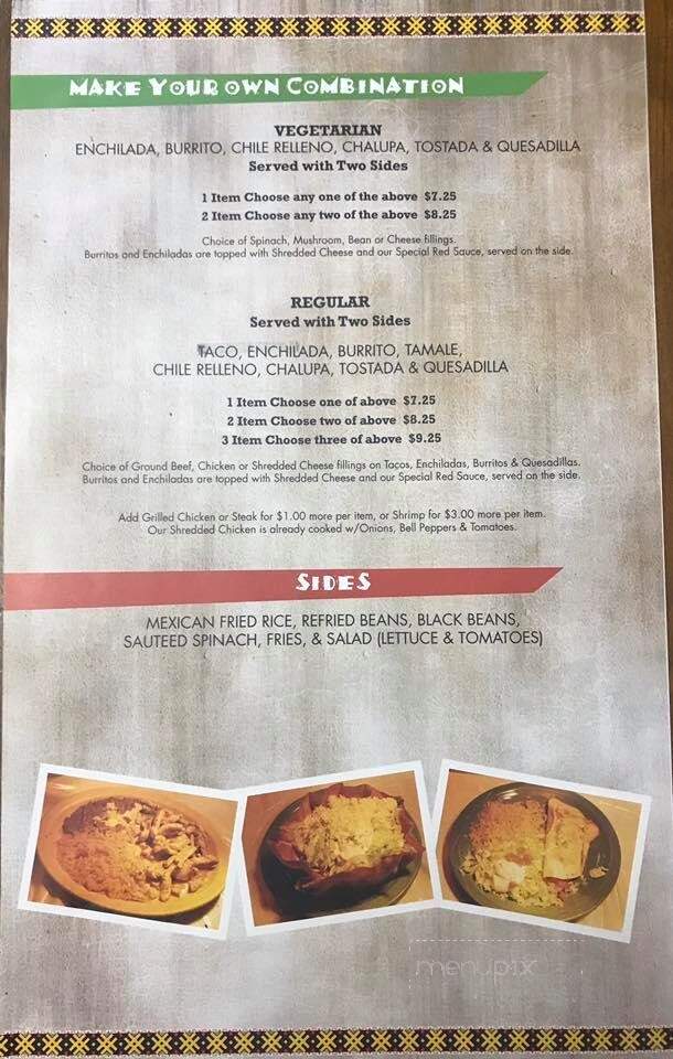 La Paz - Goldsboro, NC menu_pic