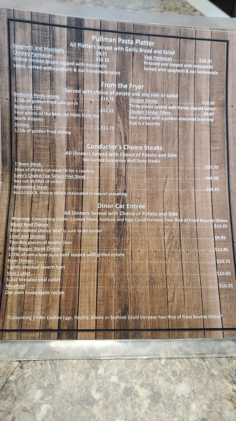 All Aboard Diner - Lake City, PA menu_pic