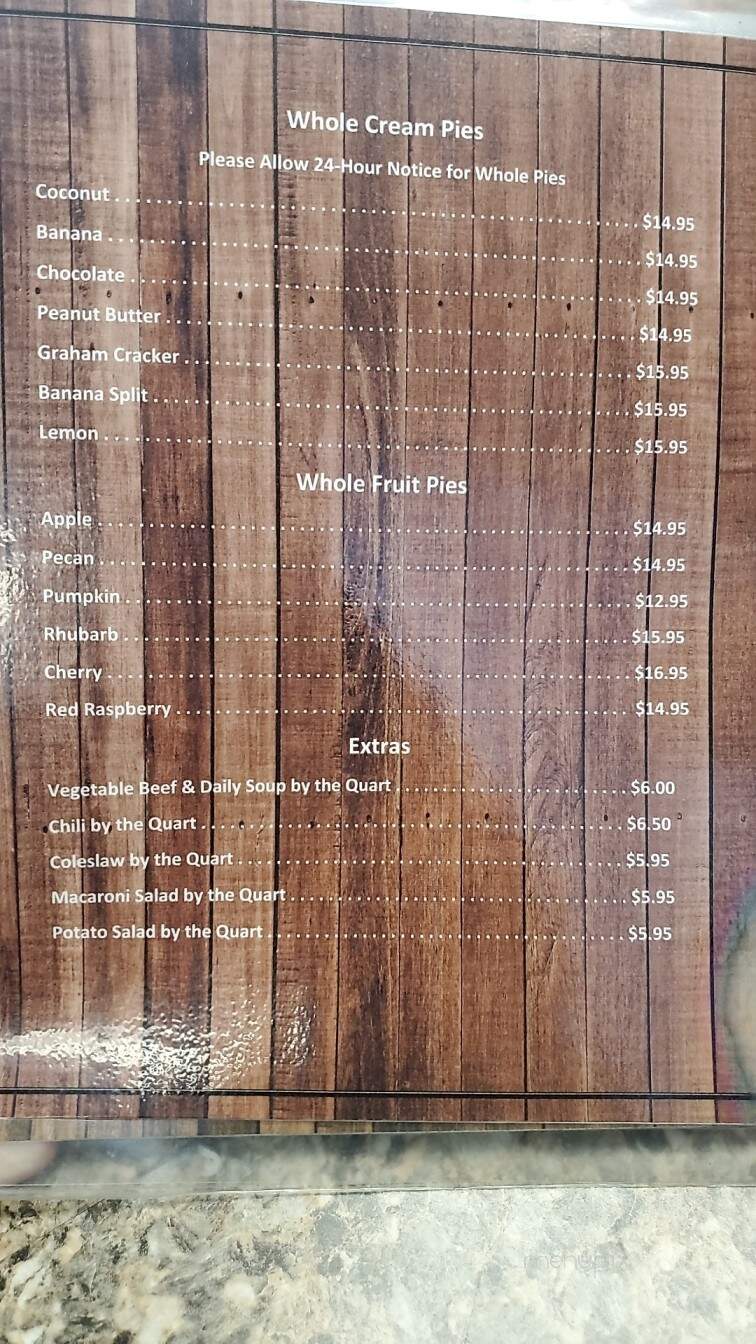 All Aboard Diner - Lake City, PA menu_pic