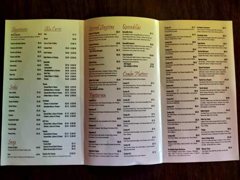 El campesino menu deals