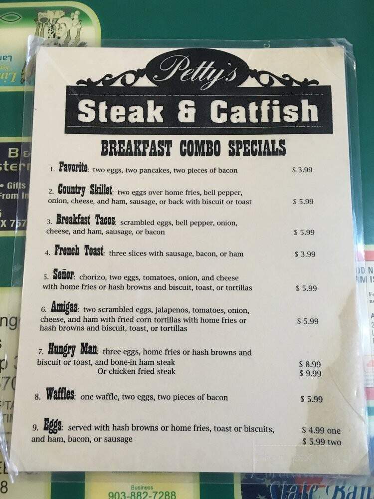 Pettys Steak & Catfish - Lindale, TX