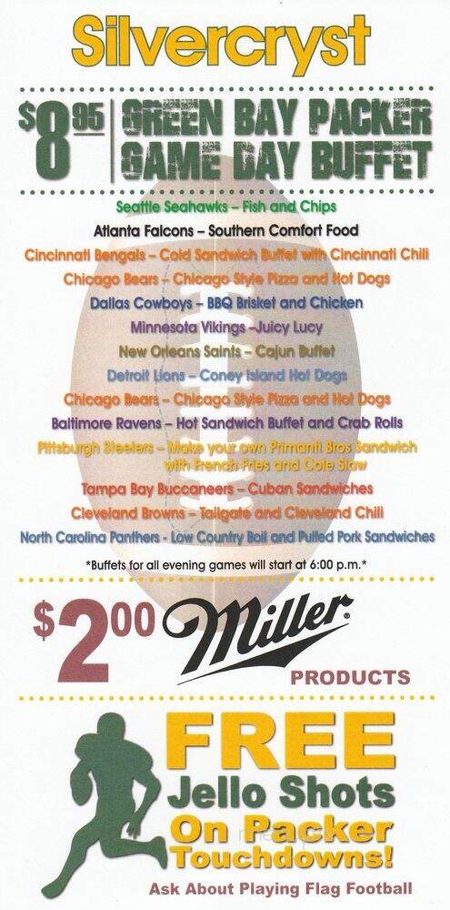 Silvercryst Supper Club - Wautoma, WI menu_pic