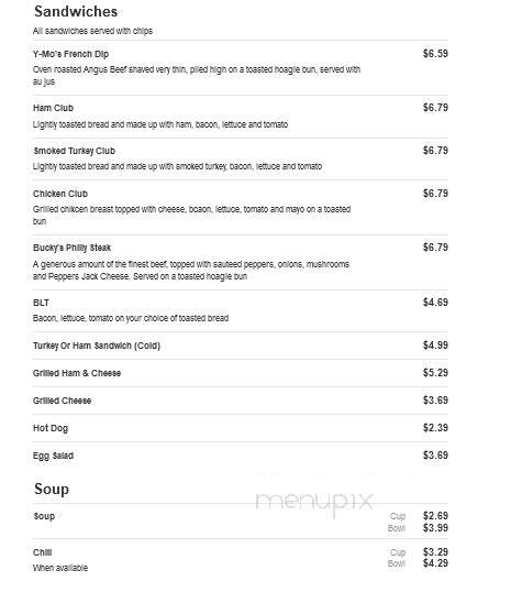 Bucky's Cafe - Portage, MI menu_pic