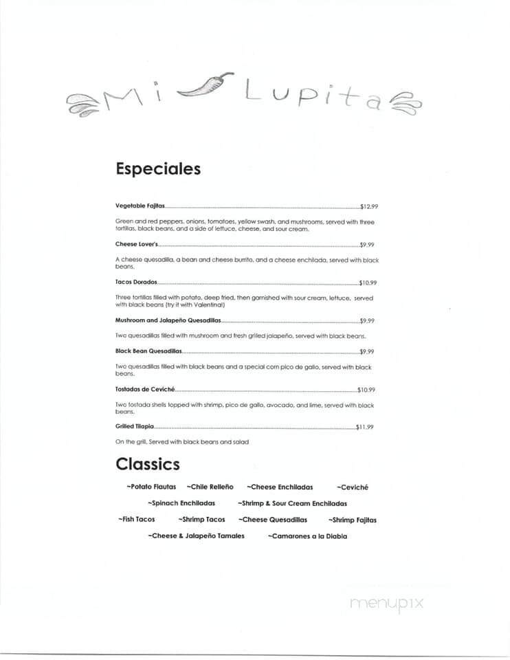 Mi Lupita - Ballwin, MO menu_pic
