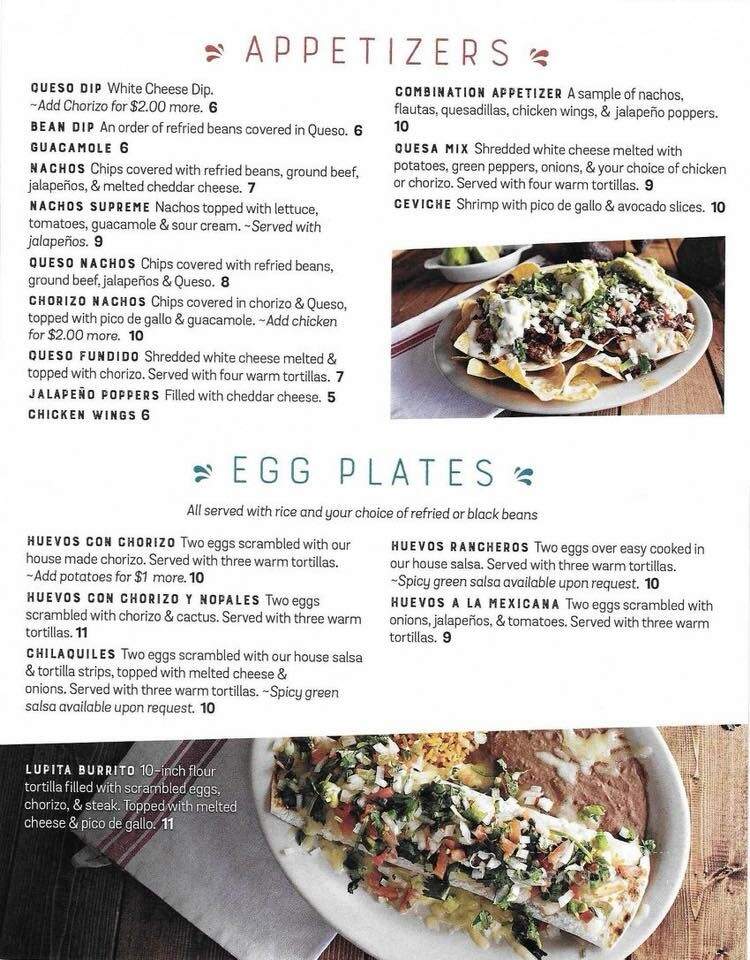 Mi Lupita - Ballwin, MO menu_pic