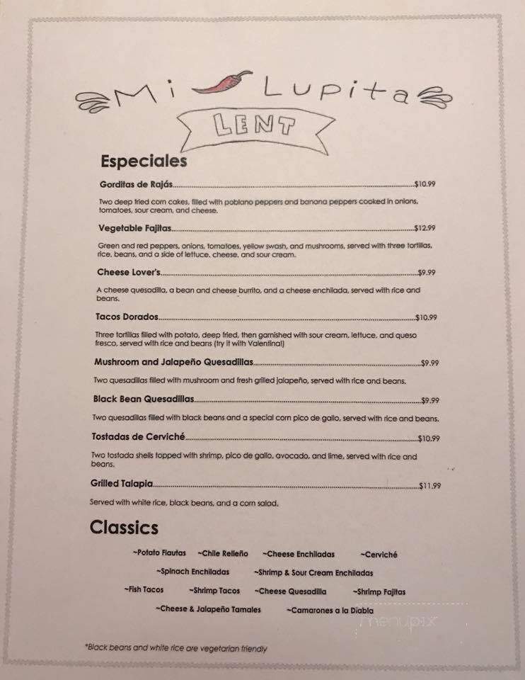 Mi Lupita - Ballwin, MO menu_pic