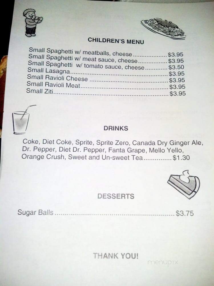 Vinny's Pizza & Subs - Belhaven, NC menu_pic