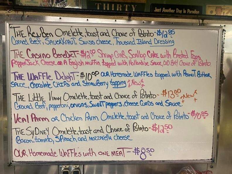 Letterman's Diner - Kutztown, PA menu_pic