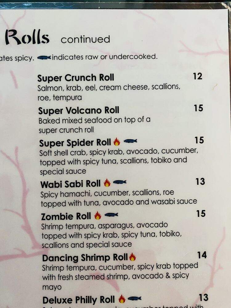 Wabi Sabi - Merritt Island, FL menu_pic