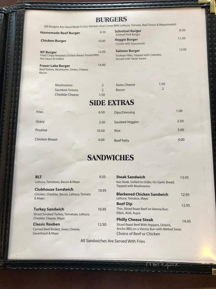 Tony's Restaurant - Fraser Lake, BC