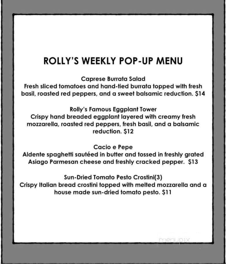 Rolly's Pizza & Grill - Lakeville, PA menu_pic
