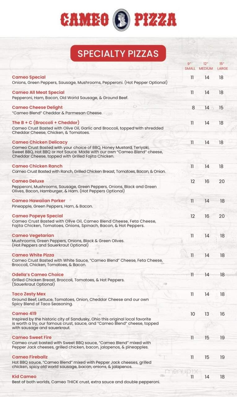 224 Varsity Club - Willard, OH menu_pic
