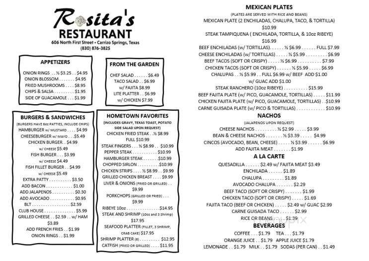 Rositas Restaurant - Carrizo Springs, TX