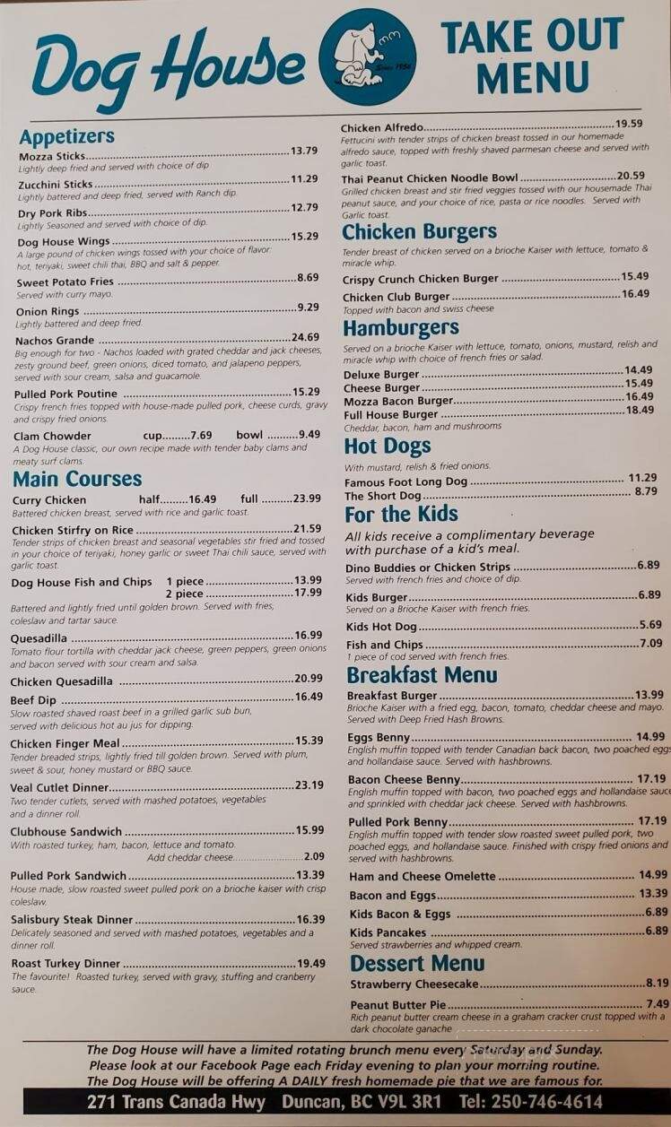 Dog House Restaurant & Take Out - Duncan, BC