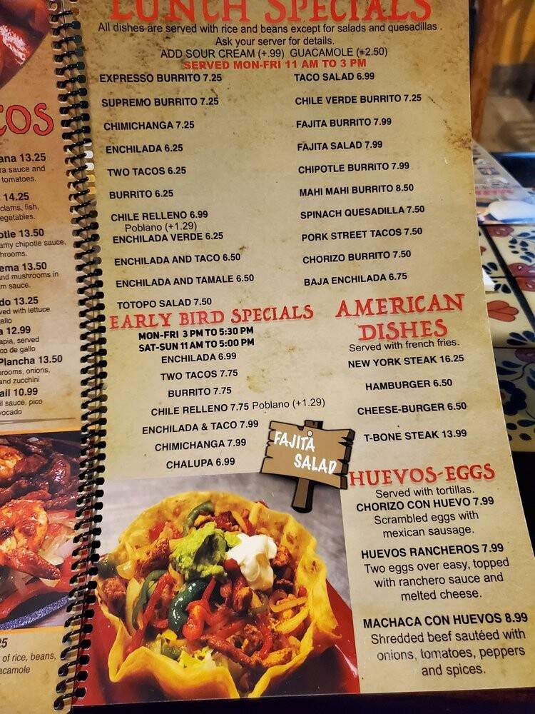 Ay Jalisco - Sebastian, FL menu_pic