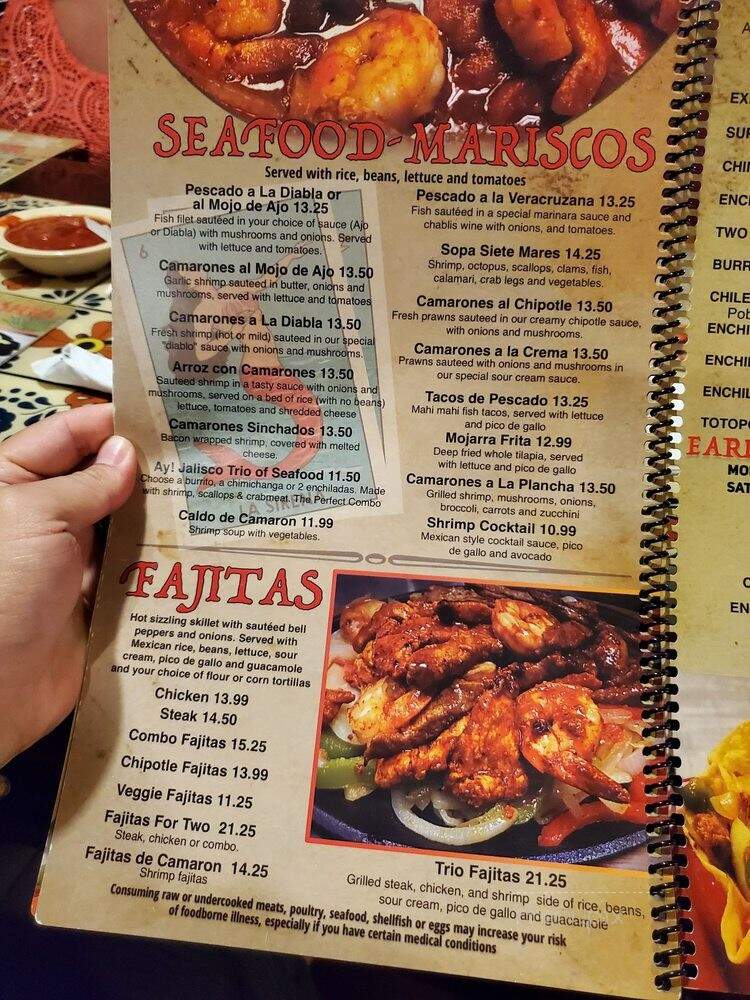 Ay Jalisco - Sebastian, FL menu_pic