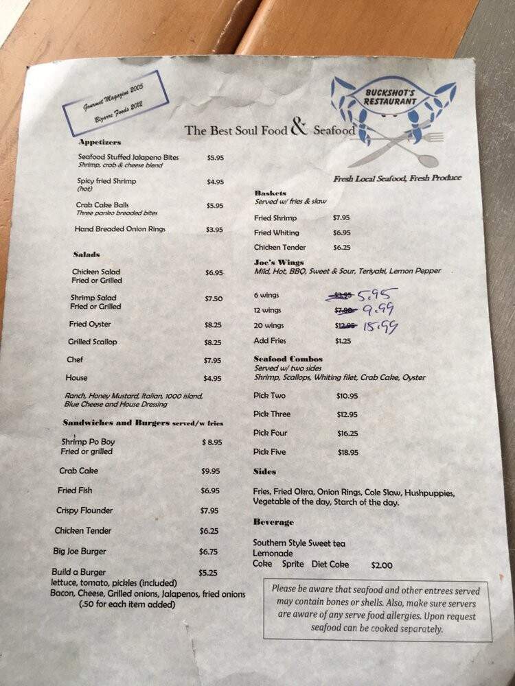 Buckshot's Carry Out - McClellanville, SC
