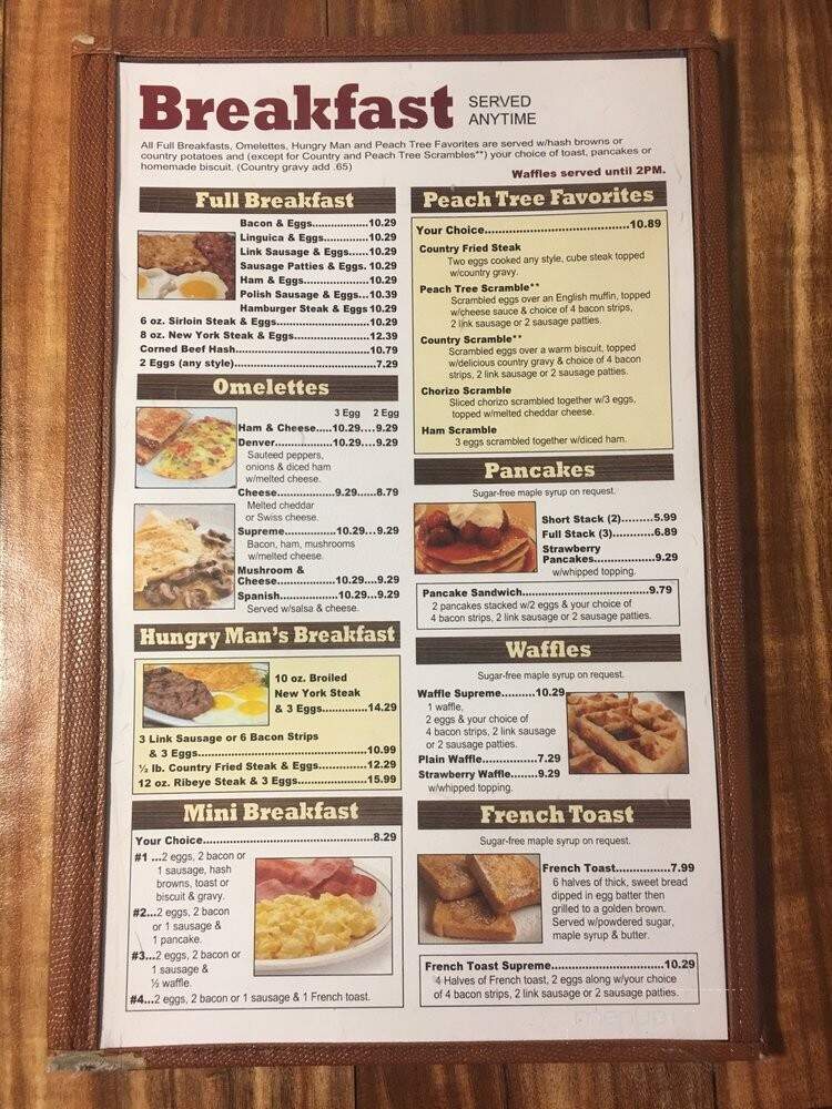 Online Menu of Peach Tree Restaurant, Marysville, CA