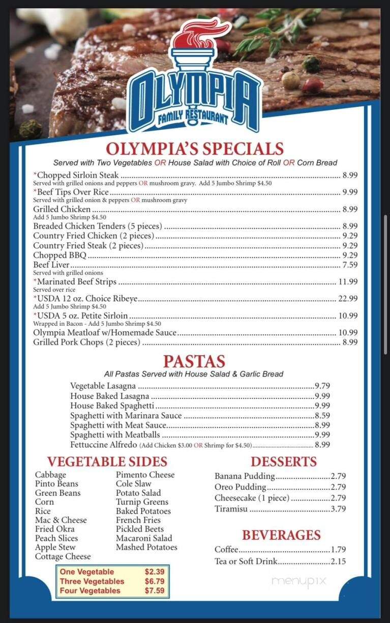 Olympia Family Restaurant - Randleman, NC