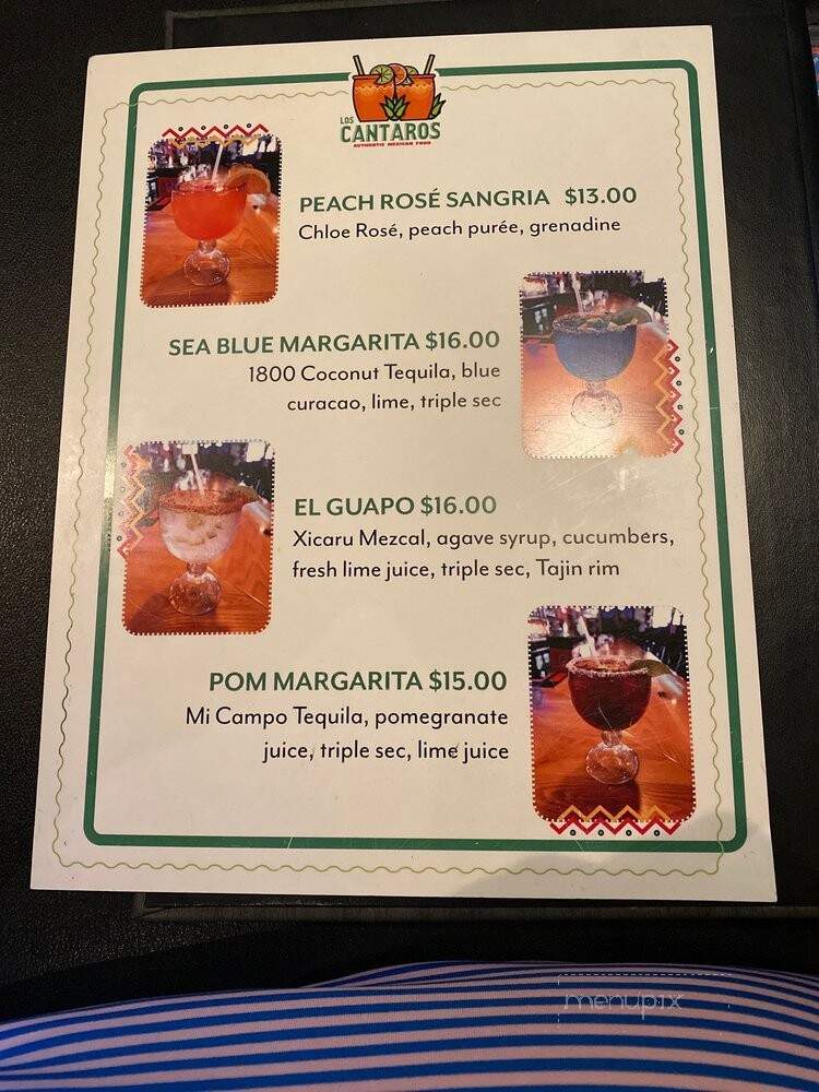 Los Cantaros - Hampton, NH menu_pic