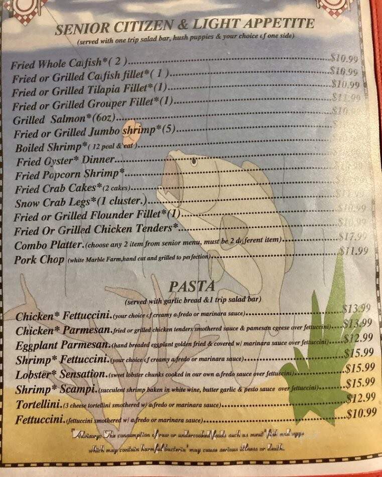 Lakeview Restaurant - Monticello, GA menu_pic