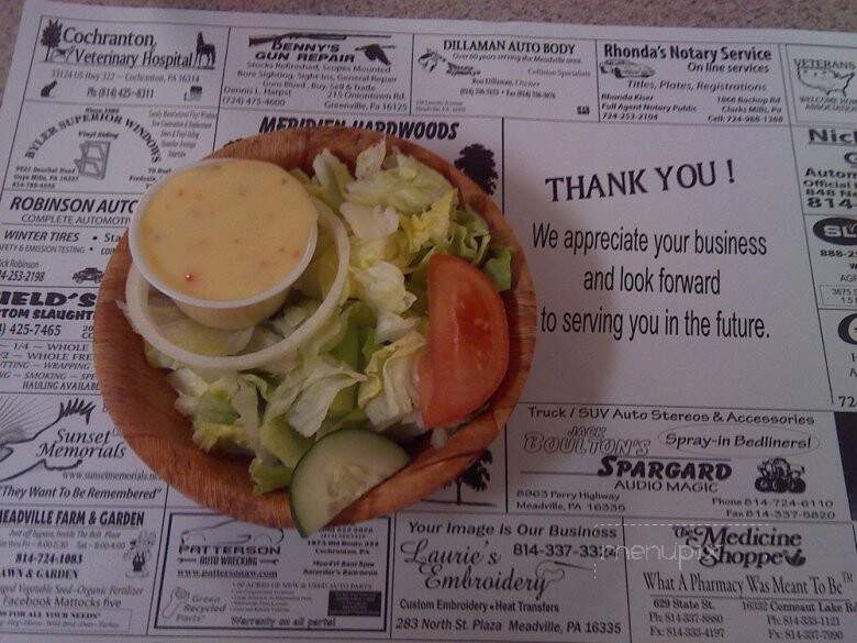 Family Ties Restaurant - Townville, PA menu_pic