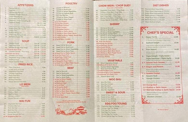 Green China Restaurant - Germantown, TN menu_pic