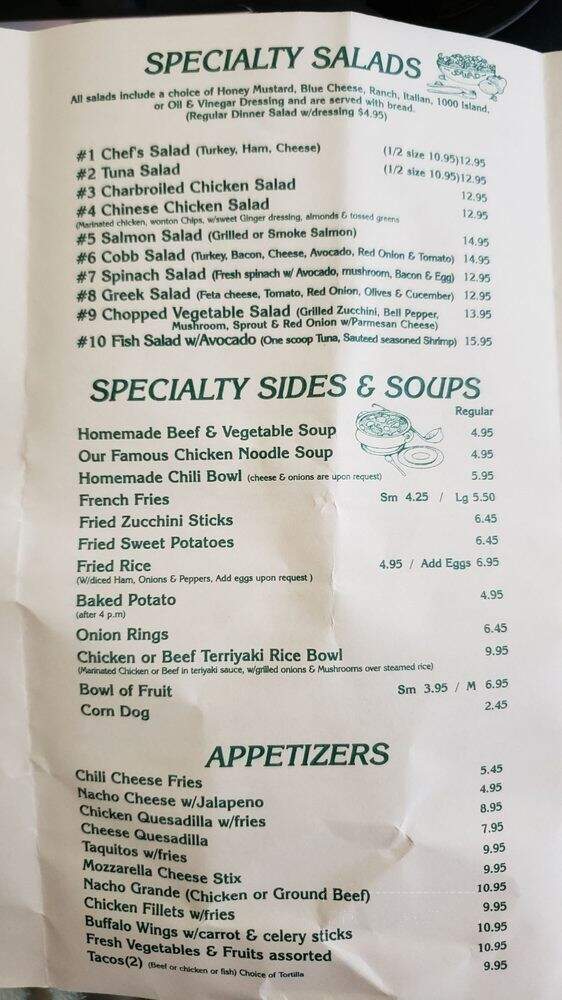 Lily's Cafe - Newhall, CA menu_pic