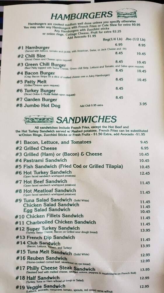 Lily's Cafe - Newhall, CA menu_pic